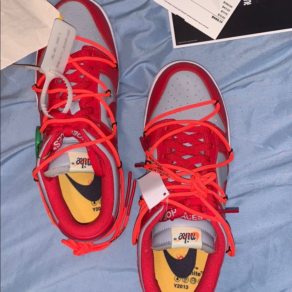 Nike Dunk Low Off-White University Red